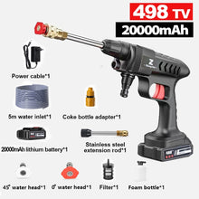 Load image into Gallery viewer, 20000/30000mAh Car Wash Gun Washer 60Bar Spray Nozzle High Pressure Cleaner for Auto Home Garden Cleaning Car Washing Machine