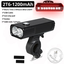 Load image into Gallery viewer, 20000Lums Bicycle Light L2/T6 USB Rechargeable 5200mAh Bike Light IPX5 Waterproof LED Headlight  as Power Bank Bike Accessories