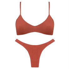 Load image into Gallery viewer, 2020 New Hot Ladies Cotton Thin Underwear Ribbed Sexy Soft Lingerie Bra Sets beauty back Women Bra Panties Set Comfort Homewear