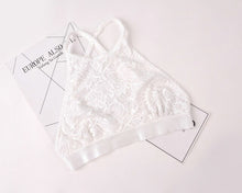 Load image into Gallery viewer, 2020 New Lace Bra Female underwear Beauty Back Bralett Chest Sexy Cross Neck Tube Top Thin Ladies Lingerie Women Underwear