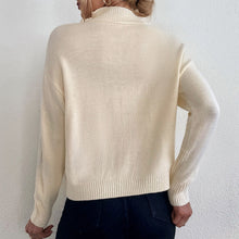 Load image into Gallery viewer, 2021 Autumn Oversized Sweater Women Knitted Pullover Sweater Zipper Long Sleeve Slim Jumper Soft Winter Warm Pullover Femme