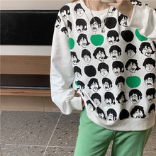 Load image into Gallery viewer, 2021 Autumn Spring Fall Hoodies Women's Top Long Sleeve Loose Casual Sweatshirt Character Avatar Printing Ladies Korean Fashion