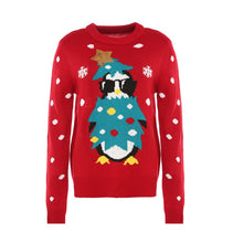 Load image into Gallery viewer, 2021 Autumn Winter Clothes Women's Sweater Christmas Knitted Embroidery Loose Warm Jumper O-neck Long Sleeve Pullover Pull Femme