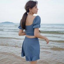 Load image into Gallery viewer, 2021 New Korean Sexy Bikini Women Push Up Padded Swimsuit Female Bathers Bathing Suit Beach Swimwear Swimskirt