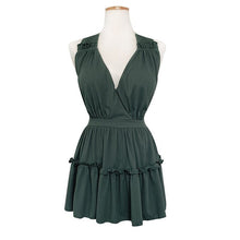 Load image into Gallery viewer, 2021 New One Piece Swimsuit Women Solid Swimwear Skirt Push Up Monokini Pleated Swim Suit Korea Style Trikini Pad Bathing Suit