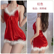 Load image into Gallery viewer, 2022 Autumn and Winter Women Nightie Dresses Sexy Red Christmas Sleepwear Night Club Night Dress Temptation Babydoll Nightgowns