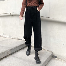 Load image into Gallery viewer, 2022 Elastic Waist Casual Straight Trousers Femme Solid Office Lady Simple Corduroy Pants Women All Match Spring Pantalones