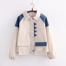 Load image into Gallery viewer, 2022 Japanese Kawaii Clothing New All Match Zipper Coats Women Sweet Cartoon Cute Fall Jackets Age-reducing Outerwear Autumn