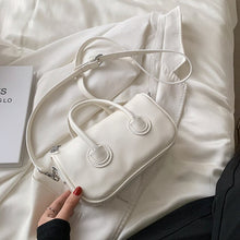 Load image into Gallery viewer, 2022 Luxury Brand Small PU Leather Crossbody Bags with Short Handle Long Belt Design Shoulder Purses and Handbags Kawaii Totes