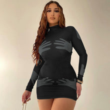 Load image into Gallery viewer, 2022 Summer New Women's Fashion Dresses Elegant Round Neck Sleeveless Slim Fit Temperament Contrast Color Buttock Bodycon Dress