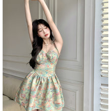 Load image into Gallery viewer, 2022 Summer Women's Slip Dress Sexy High Fashion Short Skirt Puffy Skirt Off The Shoulder Bandage High Waist Dresses for Women