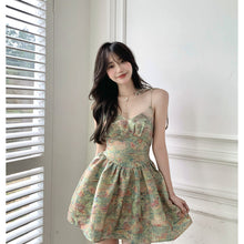 Load image into Gallery viewer, 2022 Summer Women's Slip Dress Sexy High Fashion Short Skirt Puffy Skirt Off The Shoulder Bandage High Waist Dresses for Women