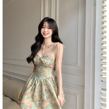 Load image into Gallery viewer, 2022 Summer Women's Slip Dress Sexy High Fashion Short Skirt Puffy Skirt Off The Shoulder Bandage High Waist Dresses for Women