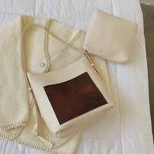 Load image into Gallery viewer, 2piece/set Fashion Designer Pu Leather Women's Handbags Good Casual Ladies Tote Female Black Bucket Women Shoulder Crossbody Bag