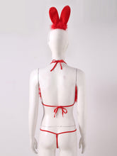 Load image into Gallery viewer, 3 Pieces Women Christmas Lingerie Sets Erotic Babydolls Furry Pajamas Bra G-sting Thong Panties Underwear Set Sex Exotic Costume