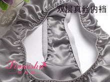 Load image into Gallery viewer, 4 PACK 100% Pure Silk Women's Panties Brief Underwear Lingerie Plus Size M-3XL MS004