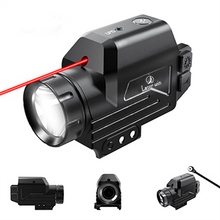 Load image into Gallery viewer, 1000 Lumens Flashlight Red Dot Laser Sight Combo Rail for Guns Red Beams with Magnetic Charging and Tactical Strobe Weapon Light