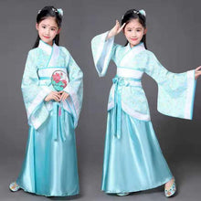 Load image into Gallery viewer, Ancient Chinese Costume Child Kid Fairy Dress Cosplay Hanfu Folk Dance Performance Clothing Chinese Traditional Dress for Girls