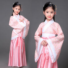 Load image into Gallery viewer, Ancient Chinese Costume Child Kid Fairy Dress Cosplay Hanfu Folk Dance Performance Clothing Chinese Traditional Dress for Girls
