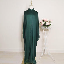 Load image into Gallery viewer, Asian Women's Clothing Dubai Saudi Arabia Solid Color Bat-sleeved Burqa Cardigan Muslim Ramadan Prayer Clothes Without Turban