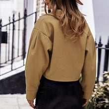 Load image into Gallery viewer, Autumn Women Jacket Winter Chic Solid Color 2021 New Single Breasted Jackets Loose Casual Short Jackets Girls