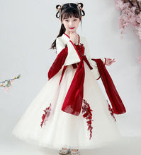 Load image into Gallery viewer, Children Top + Skirt Hanfu Oriental Chinese Style Retro Hanfu Cosplay Kids Tang Suit Princess Traditional Chinese Girl Dress