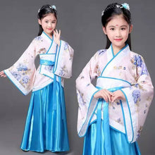 Load image into Gallery viewer, Chinese Costume Ladies Vintage Girls Festival Clothing Women Chinese Robes Dance Outfit Children Cosplay Costume Hanfu Dress Kid