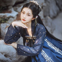 Load image into Gallery viewer, Chinese Hanfu dress Ancient Costume Traditional Folk Dance Stage Clothing Retro Singers Princess Dress hanfu women modern hanfu