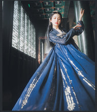Load image into Gallery viewer, Chinese Hanfu dress Ancient Costume Traditional Folk Dance Stage Clothing Retro Singers Princess Dress hanfu women modern hanfu