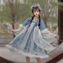 Load image into Gallery viewer, Chinese Traditional Folk Dance Costume Women Ancient Hanfu Dress Oriental Style Tang Dynasty Dance Clothing Girl Fairy Cosplay