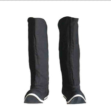 Load image into Gallery viewer, Chinese Traditional Hanfu Bow Boots For Men&Women Cloth Boots Hanfu Shoes Couples Black Hanfu Soap Boots For Men Women 35-44#