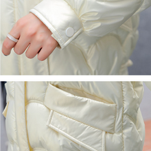 Load image into Gallery viewer, Cotton Padded Jacket Women Winter Bright Outerwear & Coats Solid Zip Up Thick Oversize Jackets for Women