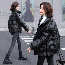 Load image into Gallery viewer, Cotton Padded Jacket Women Winter Bright Outerwear & Coats Solid Zip Up Thick Oversize Jackets for Women