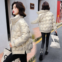 Load image into Gallery viewer, Cotton Padded Jacket Women Winter Bright Outerwear & Coats Solid Zip Up Thick Oversize Jackets for Women