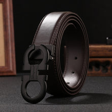 Load image into Gallery viewer, Designer Men's Genuine Leather Dress Belt Alloy Pin Buckle Belt For Men  Business Men Belt Fancy Fashion Jeans Belt