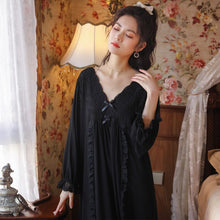 Load image into Gallery viewer, Embroidery Nightgowns Modal Homewear Palace Vintage Nighty Women Lace Sleepwear Ladies Sexy Hot Erotic Long White Sleepshirts