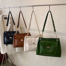 Load image into Gallery viewer, Embroidery Thread Big PU Leather Crossbody Bags for Women 2022 Hit Trend Luxury Brand Fashion Chain Side Bag Shoulder Handbags