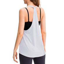 Load image into Gallery viewer, Exercise Gym Tops Women Workout Tank-Top Quick Dry Stretch Loose Running  Athletic Shirts Camisole Sleeveless Vest Roupas Femin