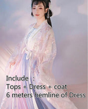 Load image into Gallery viewer, Female Traditional Folk Elegant Ancient Hanfu Costume Tang Dynasty Princess National Dance Clothes Tang Suit Oriental Dress