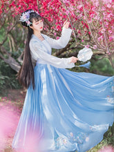 Load image into Gallery viewer, Fuling embroidered Hanfu women's full-chested waist skirt big sleeve shirt heavy industry embroidery traditional Chinese Hanfu