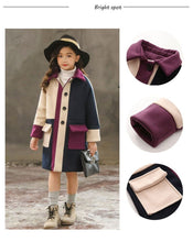 Load image into Gallery viewer, Girls Jacket Autumn Winter Jackets For Girls Wool Coats Fashion Children Clothing Girls Outerwear Coat 4 6 8 10 12 13 Years
