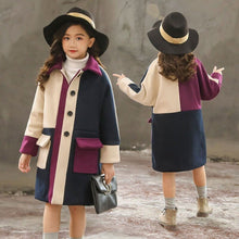 Load image into Gallery viewer, Girls Jacket Autumn Winter Jackets For Girls Wool Coats Fashion Children Clothing Girls Outerwear Coat 4 6 8 10 12 13 Years