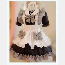 Load image into Gallery viewer, Gothic Lolita Maid Lingerie Halloween Costumes for Women Plus Size Black White Apron Maid Outfit Japanese Kawaii Party Dress New