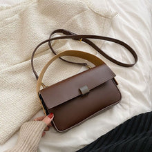 Load image into Gallery viewer, Handbag Office 2022 Retro Famous Brand PU Leather Women's Designer Handbag Luxury Brand Female One Shoulder Crossbody Flap Bags