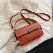 Load image into Gallery viewer, Handbag Office 2022 Retro Famous Brand PU Leather Women's Designer Handbag Luxury Brand Female One Shoulder Crossbody Flap Bags