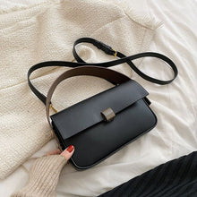 Load image into Gallery viewer, Handbag Office 2022 Retro Famous Brand PU Leather Women's Designer Handbag Luxury Brand Female One Shoulder Crossbody Flap Bags