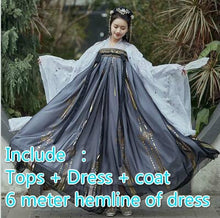Load image into Gallery viewer, Hanfu Women Costume Elegant Traditional Chinese Style Hanfu Princess Dress Ancient Folk Tang Suit Fairy Performance Clothing