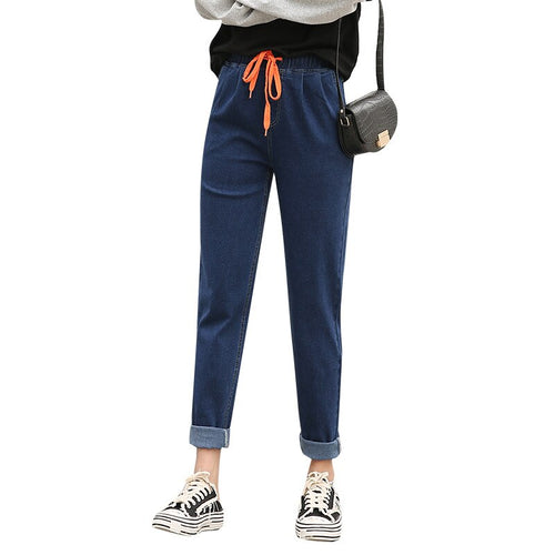 Hip jeans fashion slim denim pencil pants spring autumn woman clothes 2021 women high waist slim