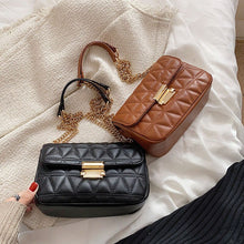 Load image into Gallery viewer, Lingge Small PU Leather Flap Crossbody Bags for Women 2022 Hit Women's Luxury Branded Trending Chain Shoulder Handbags