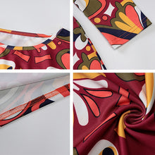 Load image into Gallery viewer, Long Dresses Irregular Printed Long Sleeves O-Neck Woman Clothes Casual Women's Dresses Autumn Female Clothing Fashion Vestidos